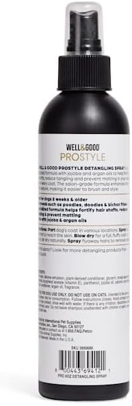 Well & Good by Petco Prostyle Dog Detangling Spray, 8 fl. oz.
