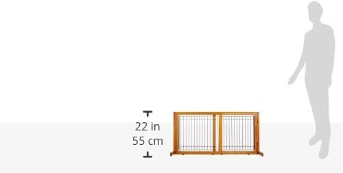 Richell 94135 Freestanding Pet Gate with Autumn Matte Finish, Small