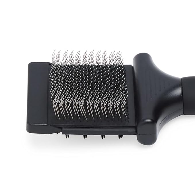 Well & Good by Petco Black 2-Sided Slicker Dog Brush Medium