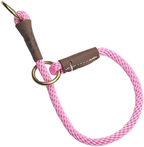 Mendota Pet Command Slip Collar - Dog Training Collar - Made in The USA - Pink - 16 in