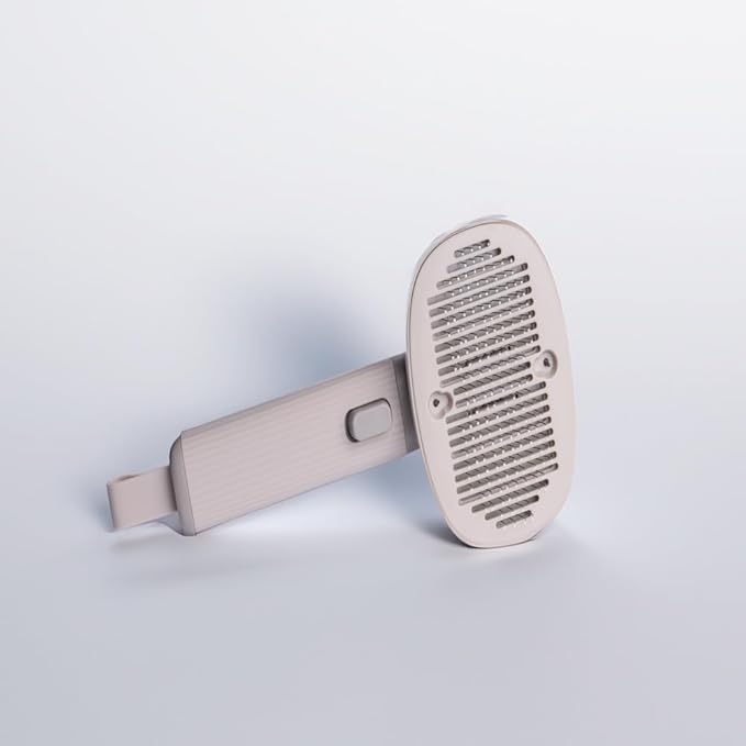 Bark&Bliss Pet Brush- Smart Design for grooming, detangling, massage, negative Ion Technology, vibration, self-cleaning for Pets, for Dogs & Cats.