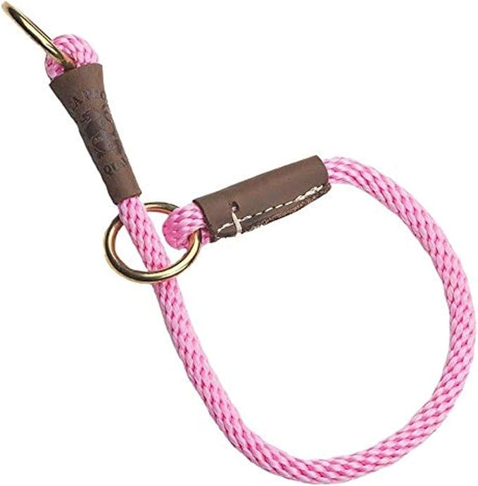 Mendota Pet Command Slip Collar - Dog Training Collar - Made in The USA - Pink - 22 in
