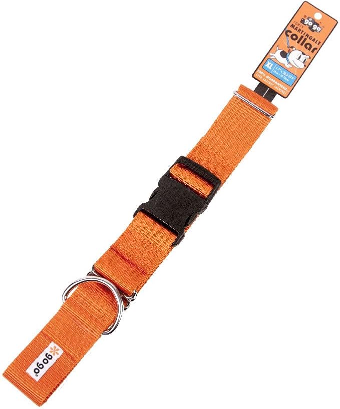 GOGO Pet Products Martingale Gentle Training Collar, X-Large, Orange