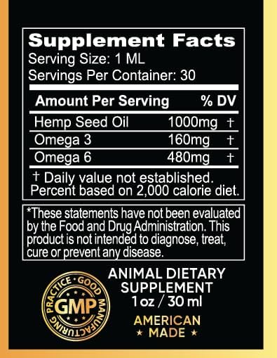 Busters Organic Hemp Oil 2Pack, 2Months Supply Treats for Dogs and Cats Perfect Ratio Omega 3 and 6 Made in USA Hip and Joint Health, Natural Relief, Calming