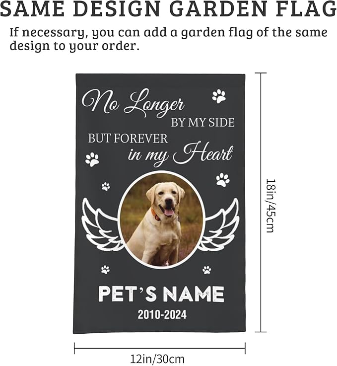 Cowcute Personalized Dog Memorial Stone, Customized Dog Memorial Gifts for Loss of Dog, Custom Pet Memorial Stone for Dog Mom Cat Owner, Garden Pet Grave Markers Headstone, Heart Shaped