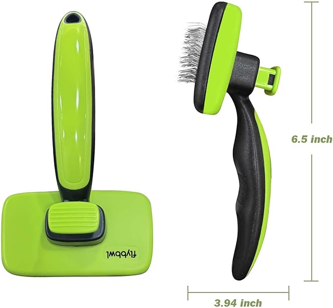 Self Cleaning Brush for Dog: Cat Slicker Brush - Pet Shedding Brushes for Long and Short Hair - Remove Loose Undercoat