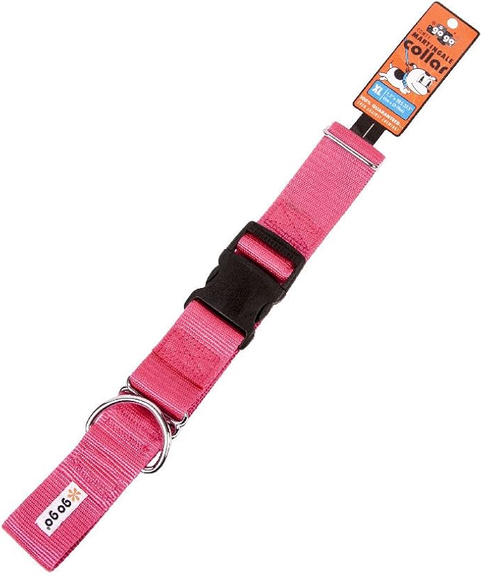 GOGO Pet Products Martingale Gentle Training Collar, X-Large, Pink