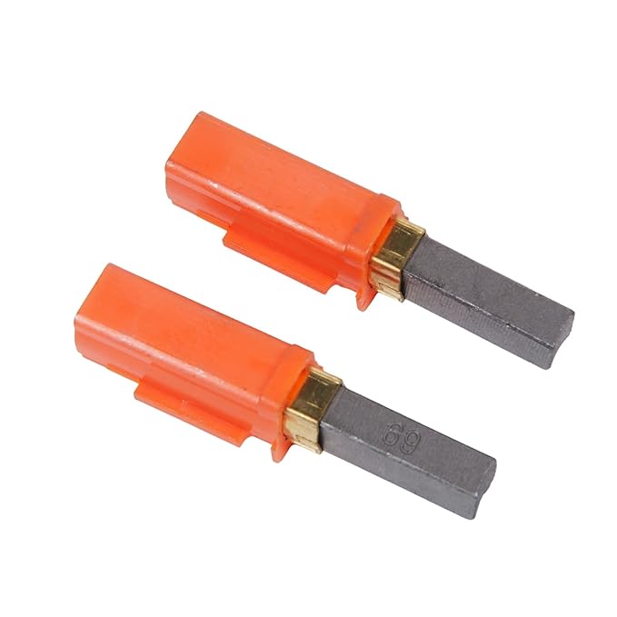 ECC Dog Blow Dryer Brushes – Replacement Parts for K-9 Dryers – Heavy-Duty Grooming, Orange (2 Pack)