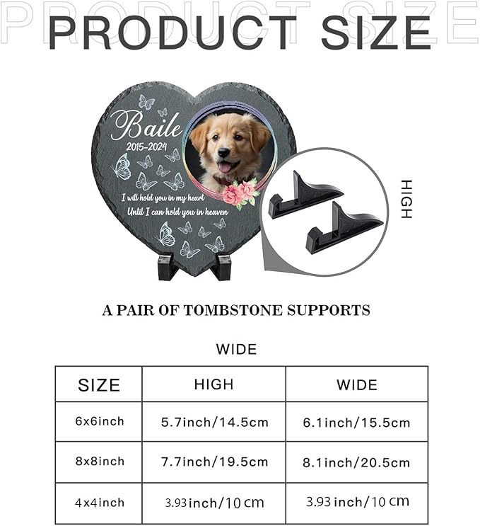Dog Memorial Gifts for Loss of Dog Sympathy Gift,Dog Memorial Stone,Pet Memorial Gifts,Pet Loss Gifts,Pet Memorial Stones for Dogs Cemetery Decorations for Grave,Cat Memorial (bereavement gifts)
