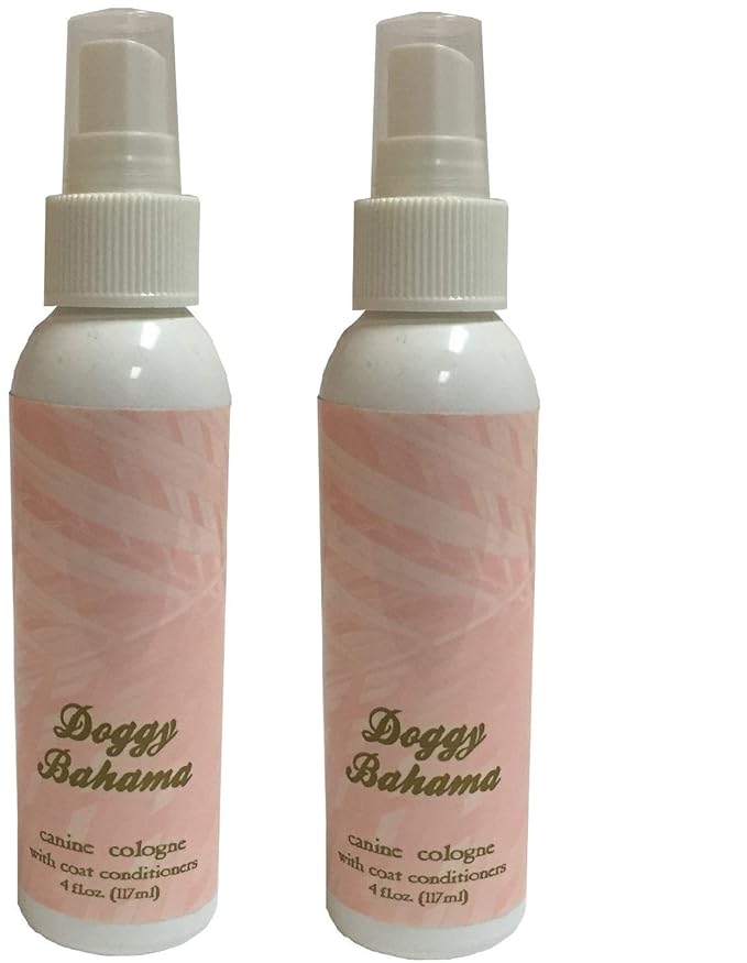 Designer Pet Colognes, Pet Fragrances for the Best Smellers. (2) 4oz Bottles (Doggy Bahama/Girl)
