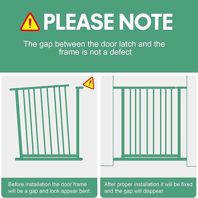 40.5" Tall Baby Gate 76.7-79.5" Wide No Drilling Tall Pet Gate Cat Gate Extra Wide Baby Gate Safety,Extra Narrow Auto-Close for Indoor Stairs, Doorways, and Kitchen