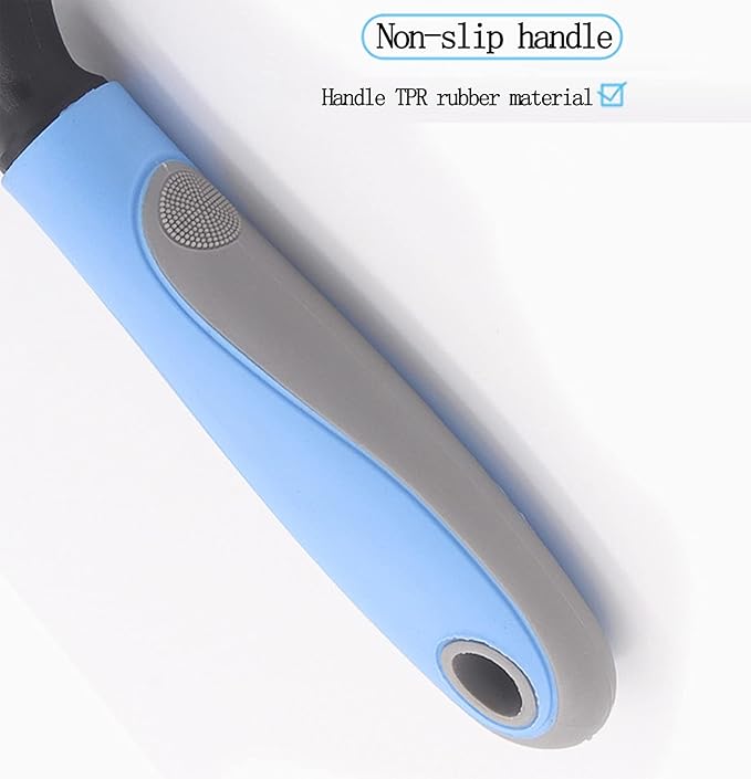Pet Grooming Tool-2 Sided Undercoat Rake for Dogs &Cats-Safe and Effective Dematting Comb for Mats&Tangles Removing-Deshedding Brush for Large Dogs to Small Dogs(Large)