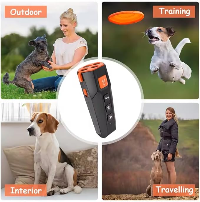 Marjina Dog Bark Deterrent Device ā Most Powerful Anti Barking Device for Dogs, Indoor Bark Stopper, Dog Whistle to Stop Barking, Humane Dog Training Tool (Rechargeable)