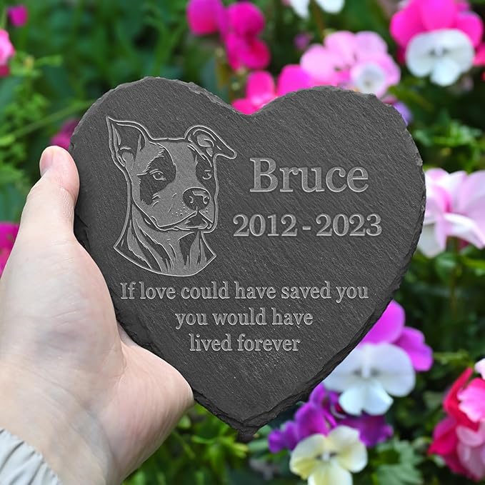 Personalized American Staffordshire Terrier Memorial, American Staffordshire Terrier Dog Memorial Stone, Loss of American Staffordshire Terrier, in Memory of American Staffordshire Terrier