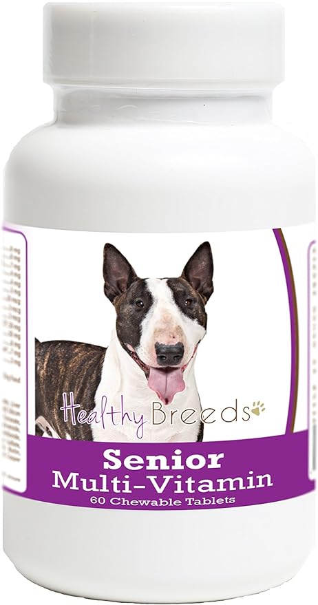 Healthy Breeds Miniature Bull Terrier Senior Dog Multivitamin Tablets 60 Count