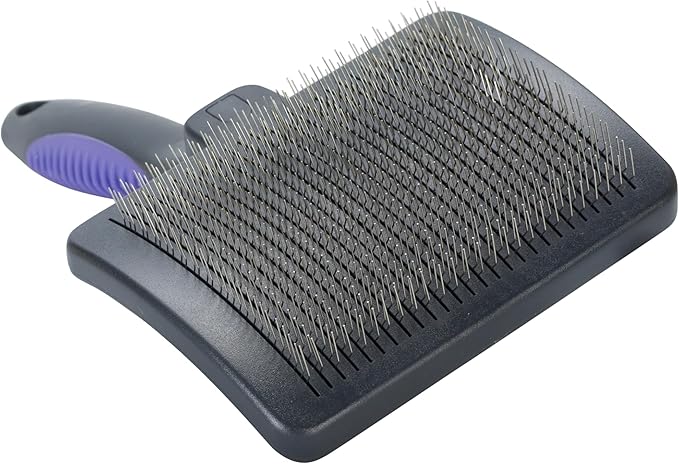 Kruuse Buster Large Self Cleaning Pin Brush for Dogs & Cats – Retractable Pins for Easy Grooming