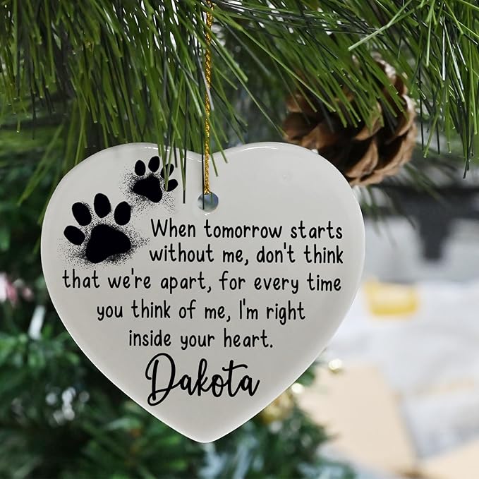 Pet Keepsake Ceramic - Personalized Christmas Ornament for Pets