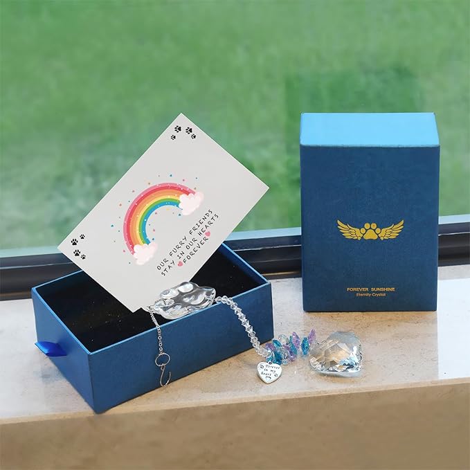 Pet Memorial Suncatcher, Dog Memorial Gifts, Pet Loss, Pet Sympathy, Dogs Cats Passing Away Remembrance Bereavement Gifts
