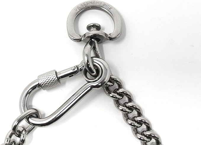 Dogline Neck Tech Stainless Steel Prong Dog Training Collar with Snap Hook Pet Pinch Collar No-Pull Collar for Dogs Made in Germany 19 inches