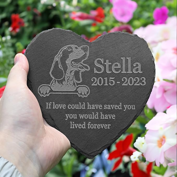 Bluetick Coonhound Headstone, Bluetick Coonhound Grave Stone, Bluetick Coonhound Tombstone, Bluetick Coonhound Grave Markers, Bluetick Coonhound Garden Stone