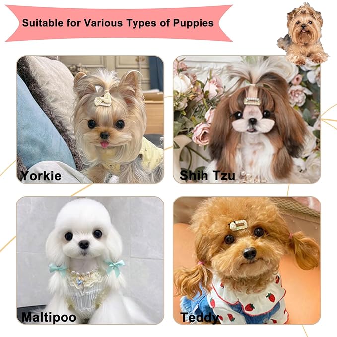 Cloud-Shaped Soft Bristle Puppy Brush for Small Dogs - Yorkie, Shih Tzu, Maltese, and Toy Poodles Grooming Tool with Detachable Lint Comb and Gift Box (Pink)