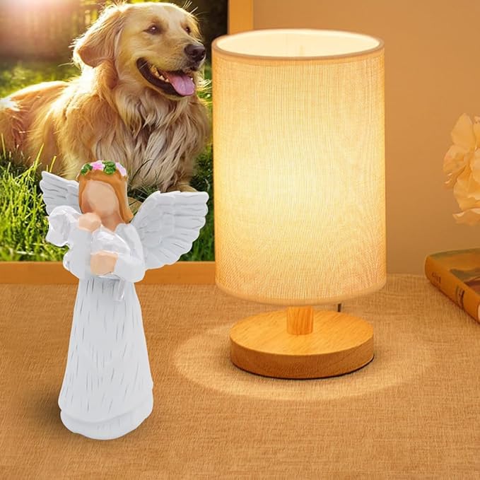Anrkets Angel of Friendship Pet Memorial Gift – Dog Remembrance Angel Figurine with 7 Chakra Rainbow Bridge Bracelet, Sympathy Gift for Loss of a Beloved Dog
