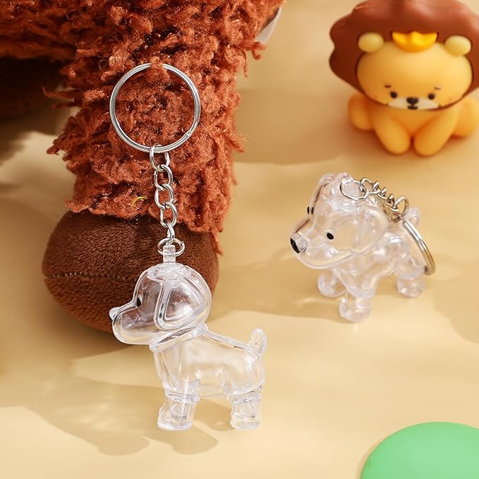 TOYANDONA Pet Hair Keepsake Keychain Diy Fur Collector Memorial Gift for Dog Cat Lovers Portable 1.65 Inch Pet Hair Pendant