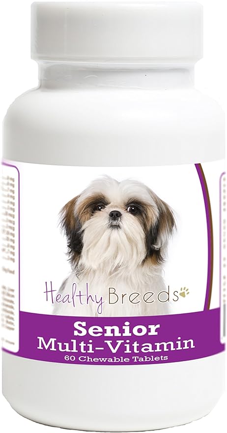 Healthy Breeds Shih Tzu Senior Dog Multivitamin Tablets 60 Count