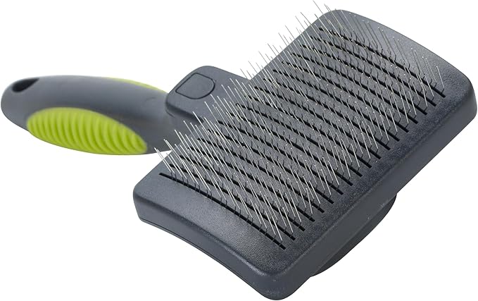 Kruuse Buster Small Self Cleaning Pin Brush for Dogs – Retractable Pins for Easy Grooming