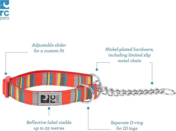 Training Collar | X-Small, Multi Stripes