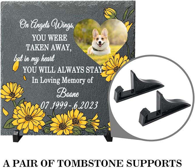 Memorial Garden Stone for Loss of Dog, Always and Forever in Our Hearts Personalized Memorial Garden Stone, Memorial Garden, Sympathy Gifts, Remembrance, Bereavement Gifts