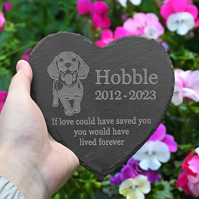 Personalized Beagle Memorial, Beagle Dog Memorial Stone, Loss of Beagle, Beagle Keepsake, in Memory of Beagle
