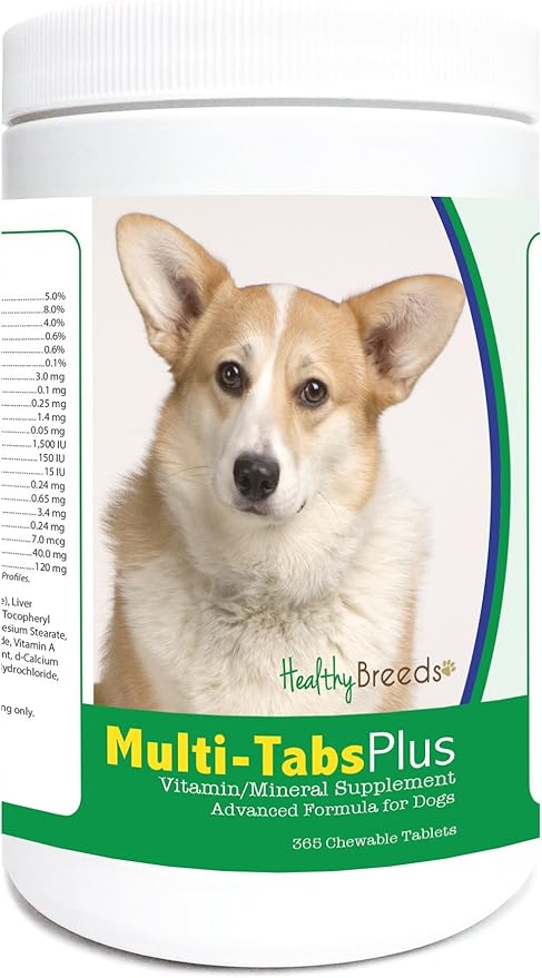 Healthy Breeds Cardigan Welsh Corgi Multi-Tabs Plus Chewable Tablets 365 Count