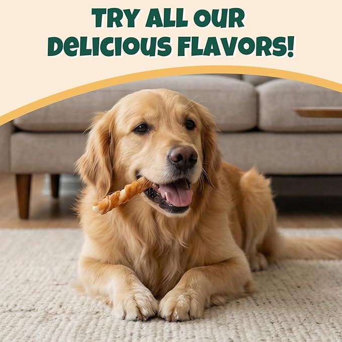 M-PETS Chicken Wrapped Dog Treats 30 pcs Rawhide Chews Sticks, Puppy Training Treat, Snacks for Small and Medium Dogs