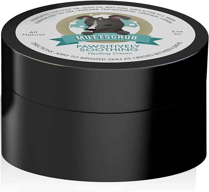 MUTTSCRUB Pawsitively Soothing All Natural Healing Lotion for Dogs - Stops Itching, Redness, and Irritation