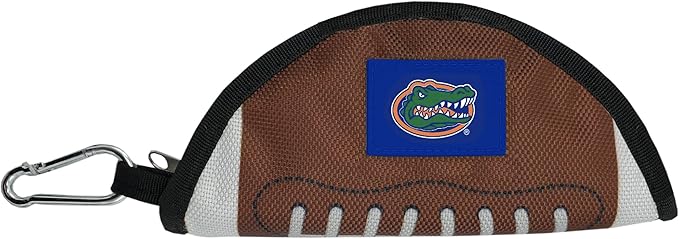 Pets First NCAA Florida Gators Collapsible Dog Travel Bowl, Food and Water Bowl for Dogs & Cats. Lightweight Leak-Proof Pet Bowl for Travel with Football Field & Pebble-Grain Design