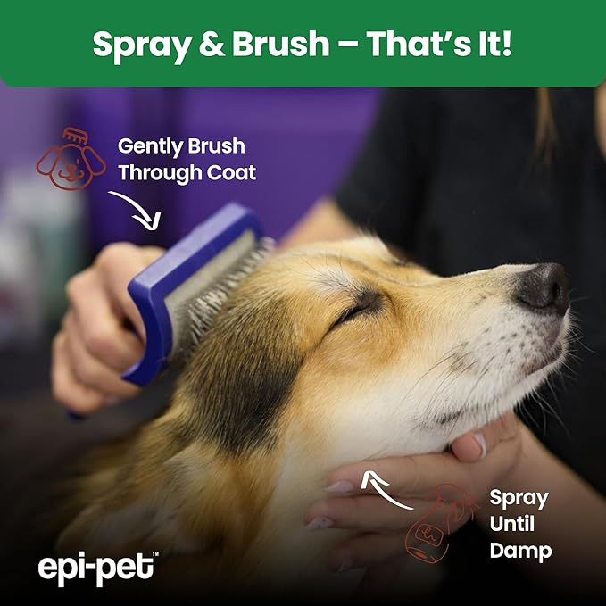 Epi-Pet Veterinary Formulated Dog Hot Spot and Dog Itch Spray, Pet Skin Treatment Spray for Allergies, Deshedding and Redness, Use it as Skin and Coat Conditioner 4 Fl Oz (Pack of 2), Cedar