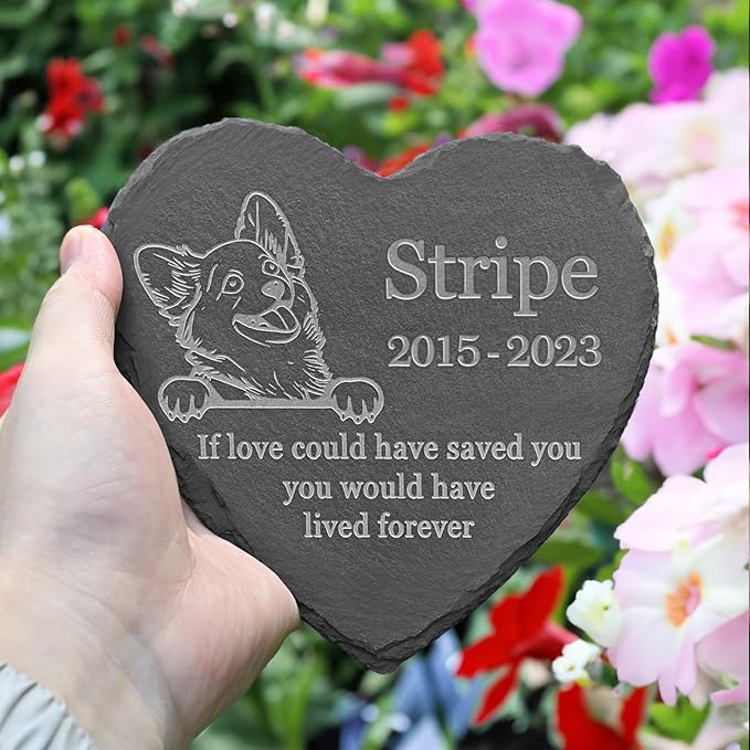 Corgi Memorial Gifts, Corgi Stone, Corgi Memorial Stone, Corgi Loss, Corgi Keepsake Memorial, in Loving Memory Corgi