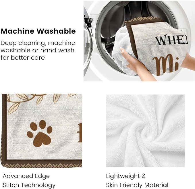 Ship Next Day,Personalized Dog Memorial Blanket with Photo:Made in USA,Custom Pet Memorial Gifts for Loss of Dog,Cat,Pet,Sympathy Bereavement for Loss of Pet