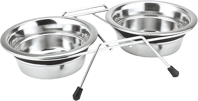 Nobby Double Bowl Stainless Steel Silent Diner, 19 cm, 2.00 Litre