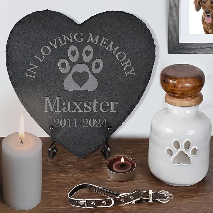 Dog Memorial Gifts for Loss of Dog, Dog Memorial Stone, Pet Memorial Gifts, Pet Memorial Stone, Pet Loss Sympathy Gift, Cat Memorial Gifts, Dog Bereavement Gifts - in Loving Memory