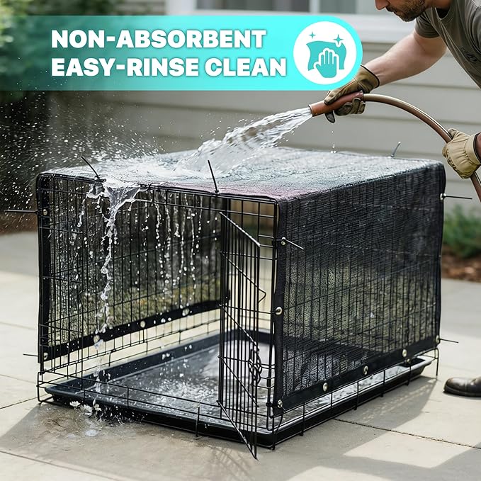 Royal Shade 7' x 30' Black Custom Size 90% Shade Cloth Dog Kennel Shade Mesh Tarp Sunblock with Grommets for Dog Kennel Cover, Fence Privacy Screen, Greenhouse, Chicken Coop & Pet Playpen.