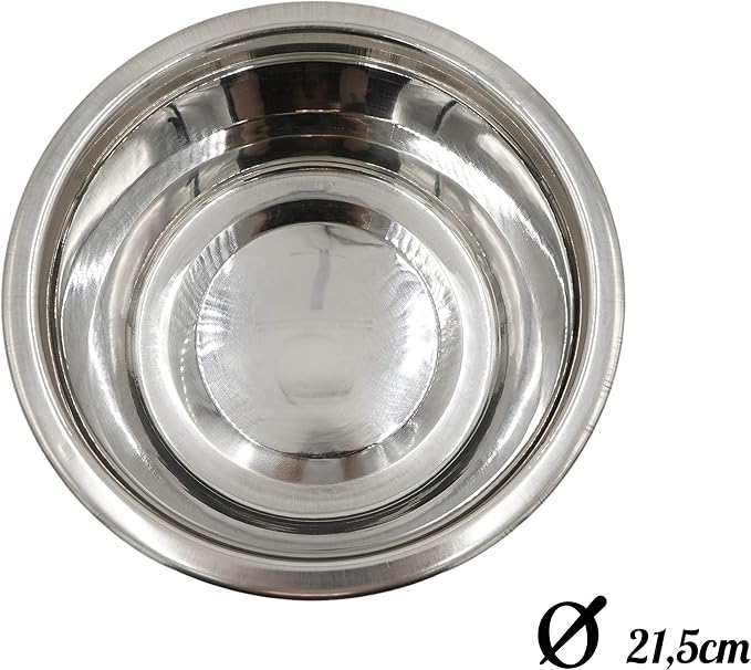 Aimé Stainless Steel Bowl for Dogs, 21.5 cm, 0.1401 kg