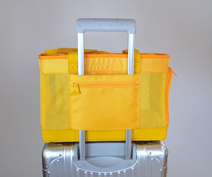 OSKAR&FRIENDS Airline-Approved Pet Carrier for Small Dogs & Cats (Up to 20 lbs) – Soft-Sided Travel Carrier with Luggage Strap, Cozy Sherpa Pad, Mesh Panels & Safety Tether