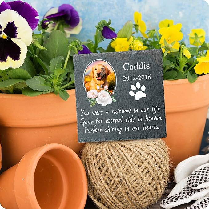 Memorial Gifts for Loss of Dog Custom Dog Memorial Stone, Pet Memorial Gifts, Pet Memorial Stones, Cemetery Decorations for Graves, Cat Memorial Gifts