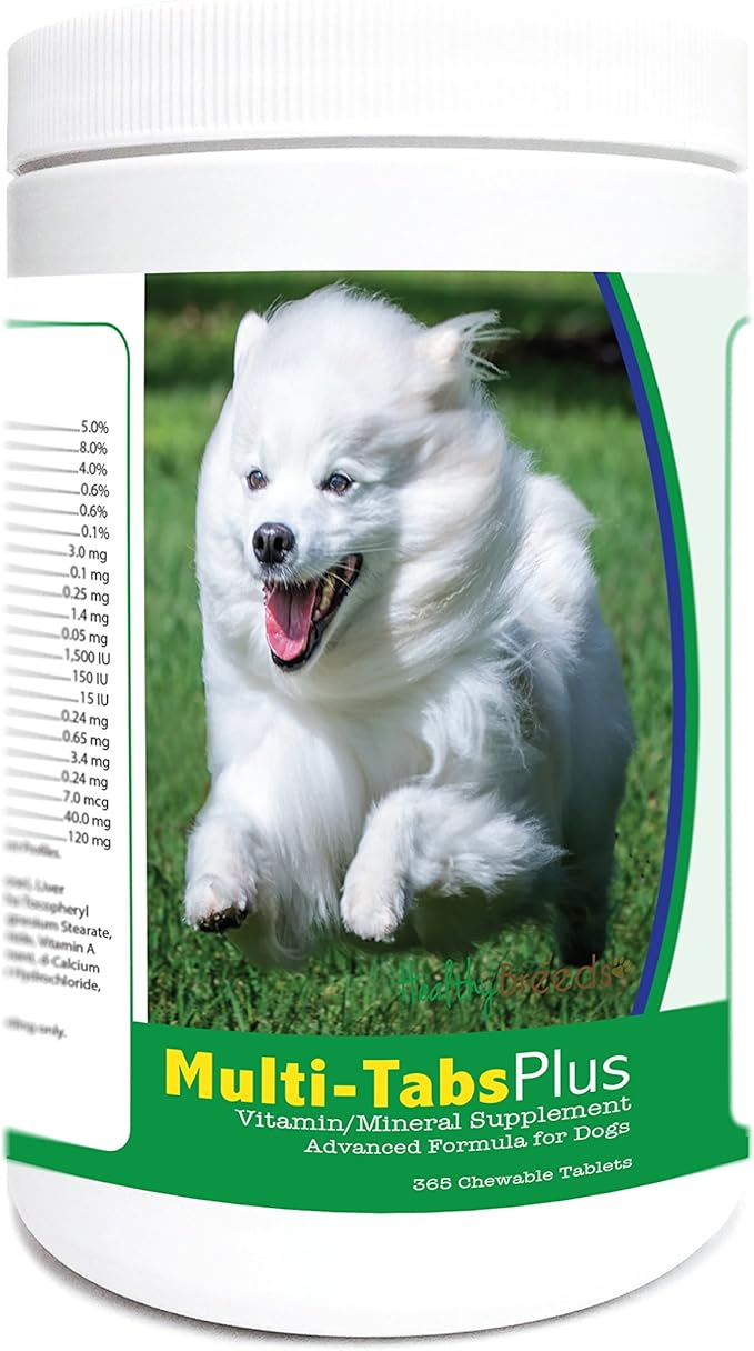 Healthy Breeds American Eskimo Dog Multi-Tabs Plus Chewable Tablets 365 Count