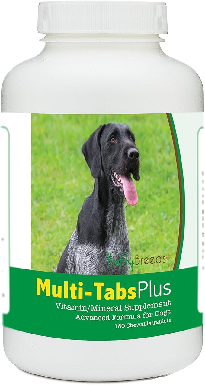 Healthy Breeds German Wirehaired Pointer Multi-Tabs Plus Chewable Tablets 180 Count