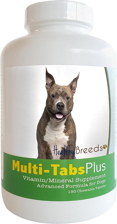 Healthy Breeds American Staffordshire Terrier Multi-Tabs Plus Chewable Tablets 180 Count