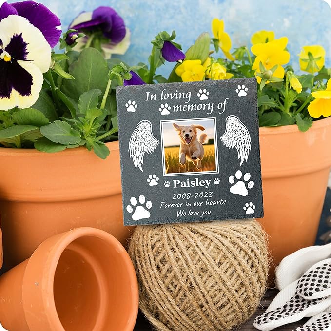 Memorial Gifts for Loss of Dog Custom Dog Memorial Stone, Pet Memorial Gifts, Pet Memorial Stones, Cemetery Decorations for Graves, Cat Memorial Gifts