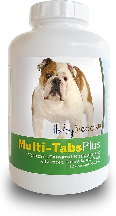 Healthy Breeds Bulldog Multi-Tabs Plus Chewable Tablets 180 Count